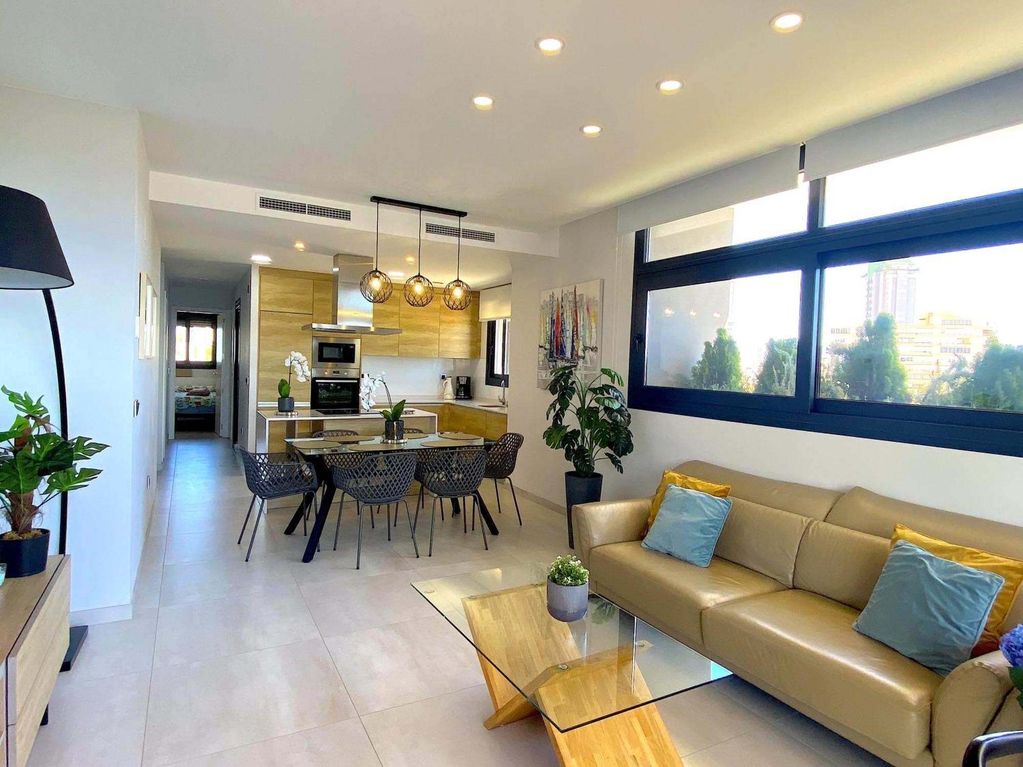 Lujoso Apartament Con Impresionantes Vistas Al Mar Benidorm Eksteriør billede