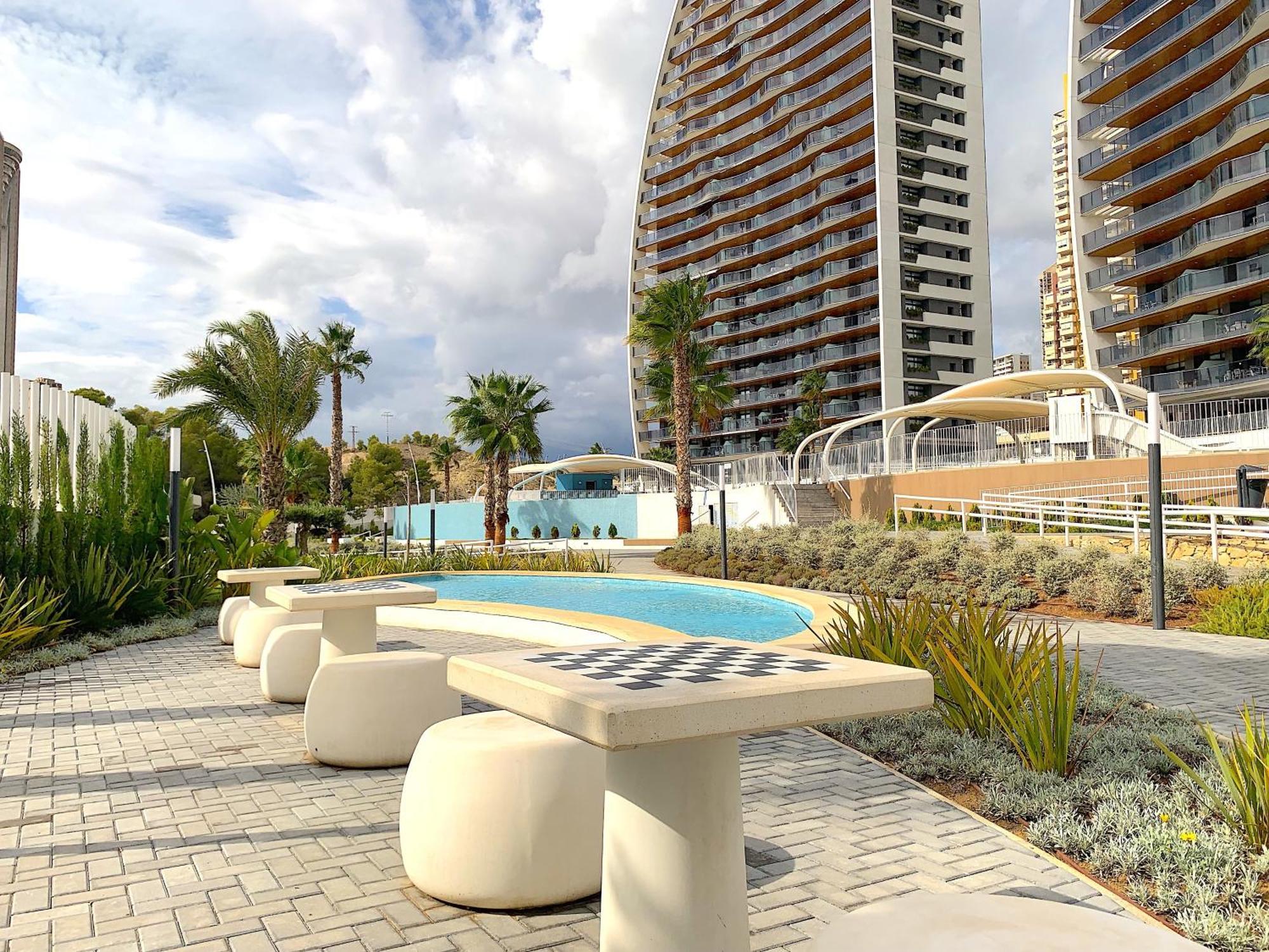 Lujoso Apartament Con Impresionantes Vistas Al Mar Benidorm Eksteriør billede